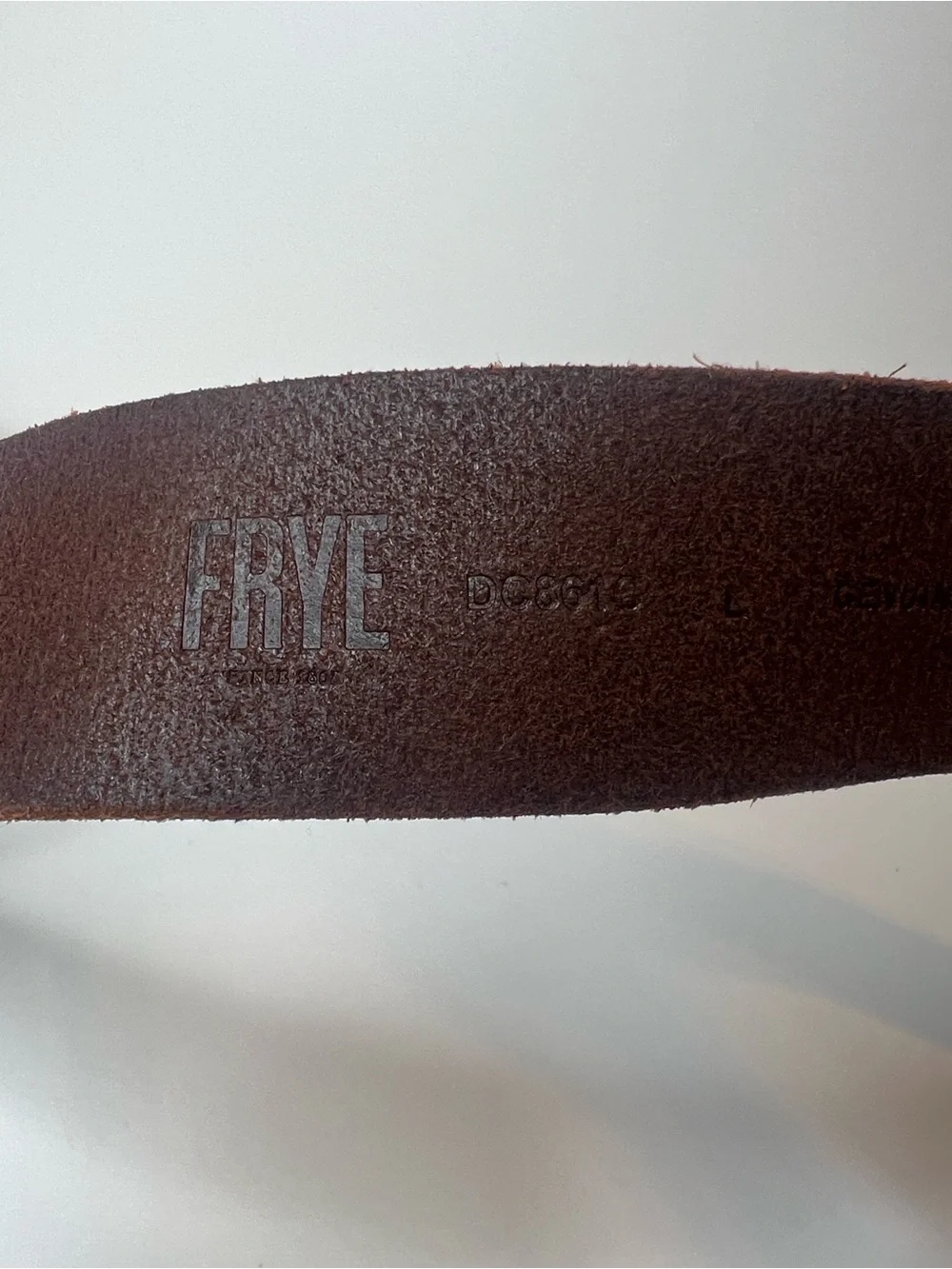 Frye leather belt